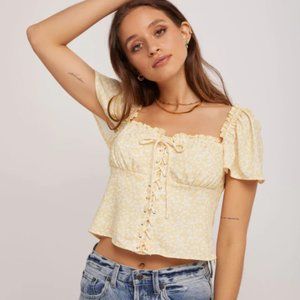 ESTELLE OFF SHOULDER BLOUSE - Backyard Roses XS
